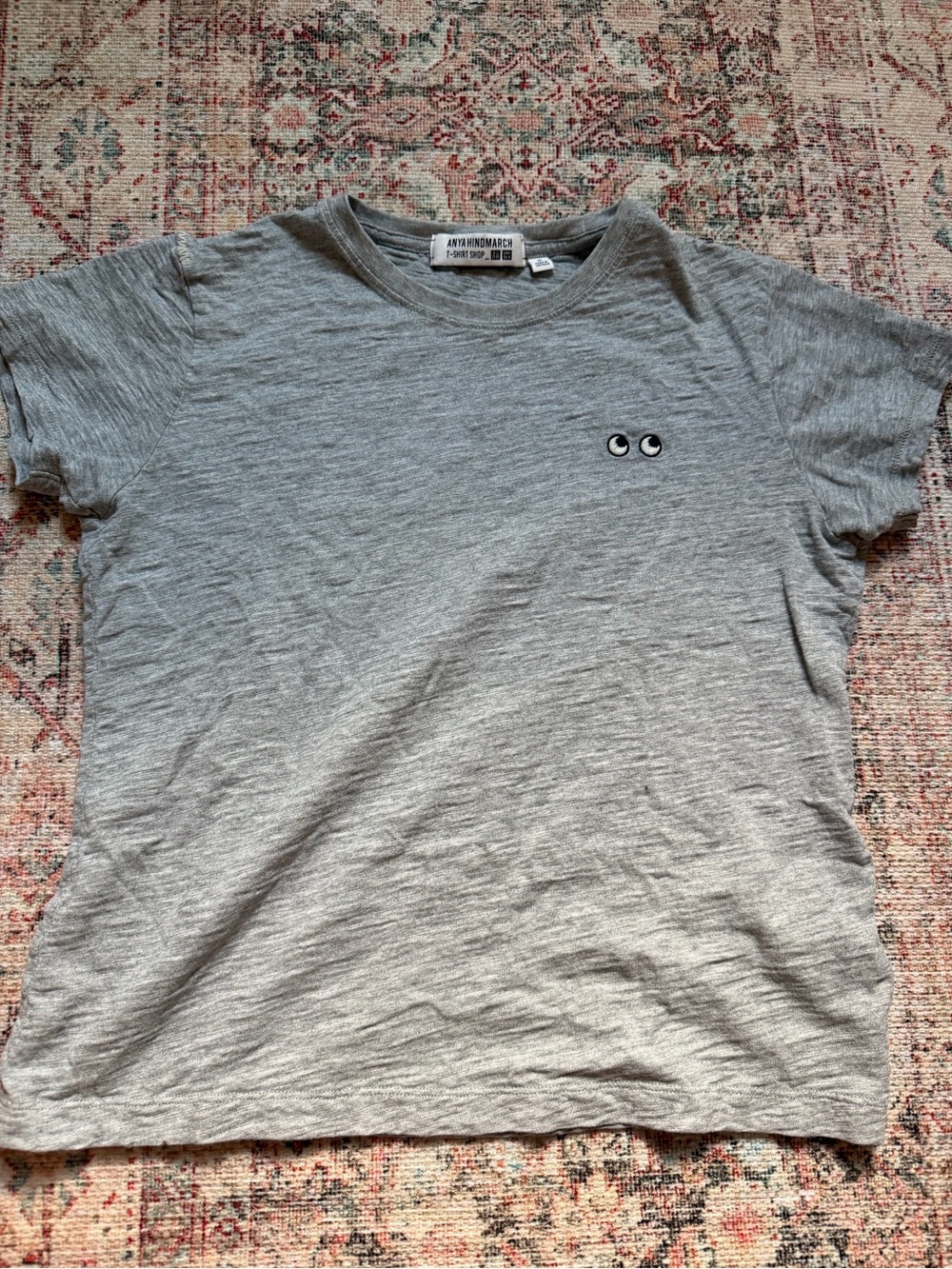 Anya Hindmarch x UNIQLO Grey Short Sleeve Tee